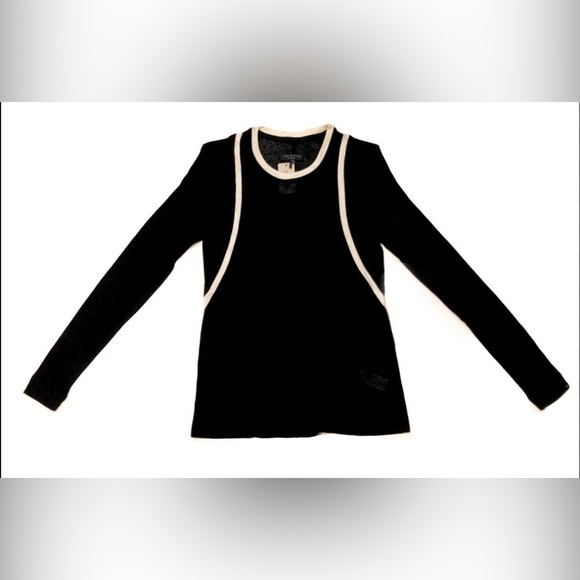 rag & bone Sweaters - Rag & Bone women’s  Black/White Long-Sleeve Sweater XS L30-11